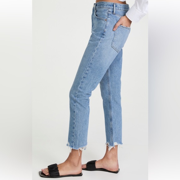 AGOLDE Riley Crop High-Rise Straight in Haven Sz27 - Picture 3 of 8